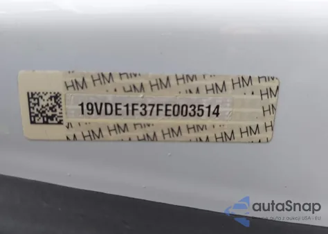 2015 Acura Ilx 2.0L z USA, uszkodzony, nr VIN 19VDE1F37FE003514